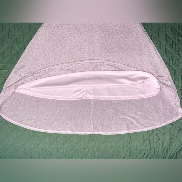 PINKBLUSH Metallic Pink Off-Shoulder Maternity Gown, Size Small, LIKE NEW - Picture 8 of 12